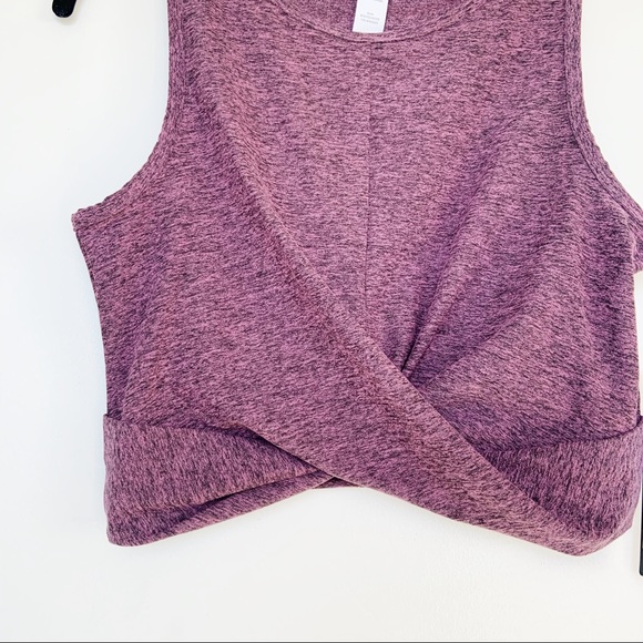 NWT Yogalicious Lux Soft Cropped Workout Tank - Picture 5 of 7
